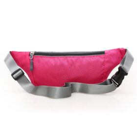 Sac banane noir en nylon grande capacité, imperméable, élastique, léger